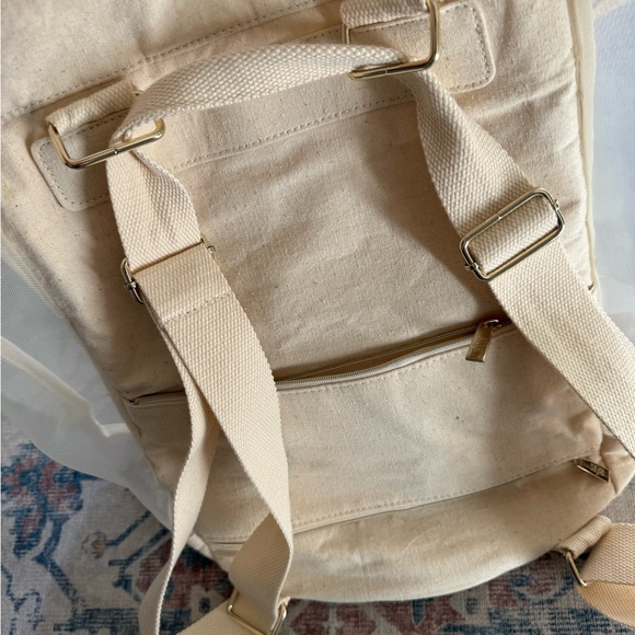 BEIS The High-brid Mesh Backpack in Beige - Picture 13 of 15